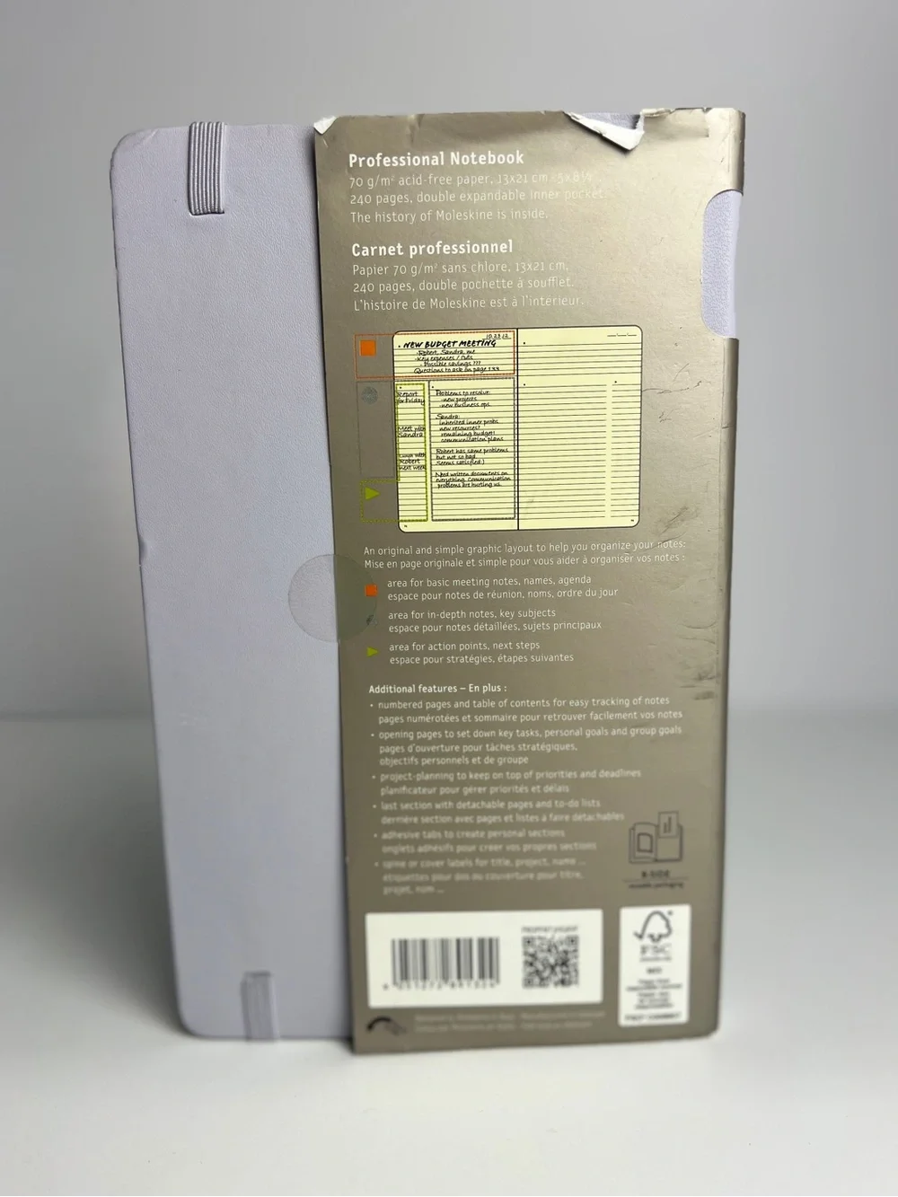 Moleskine Professional Notebook Large 5x8.25